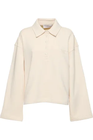 Serafini Cotton Jersey Polo Top