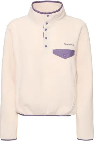 Sporty & Rich Serif Logo Tech Polo Sweatshirt