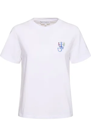 J.W.Anderson Anchor Embroidery Back Print T-shirt