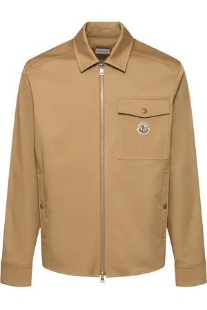 Moncler Cotton Blend Gabardine Shirt Jacket