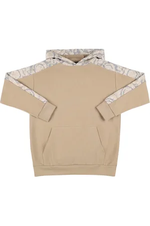 VERSACE Printed Cotton Sweatshirt Hoodie