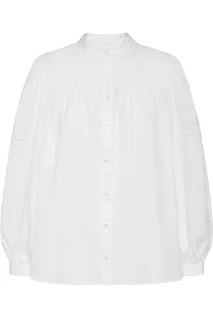 Max Mara Ribaldo Embroidered Cotton Poplin Shirt