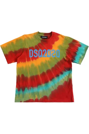 Dsquared2 Tie Dye Cotton Jersey T-shirt