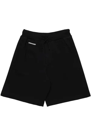 Dsquared2 Logo Print Cotton Sweat Shorts