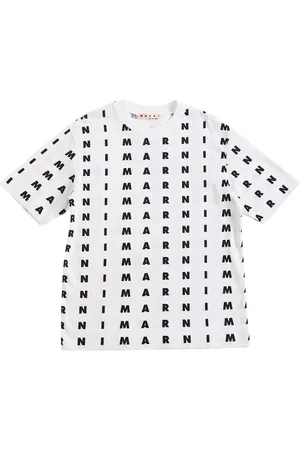 Marni All Over Logo Print Jersey T-shirt