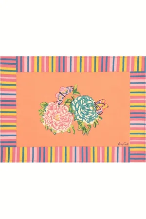 LISA CORTI Kandem Queen Peach Set Of 2 Placemats