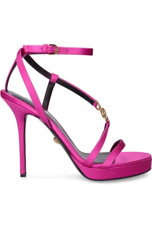 VERSACE 115mm Satin High Heel Sandals