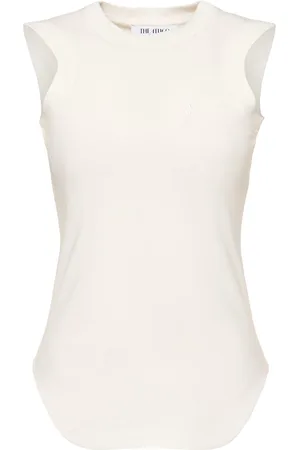 The Attico Reese Cotton Jersey Tank Top