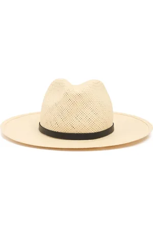 Janessa Leone Lyra Packable Straw Fedora Hat