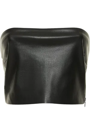 The Andamane Gwen Faux Leather Tube Top