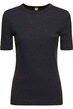 Totême Classic Ribbed Jersey T-shirt