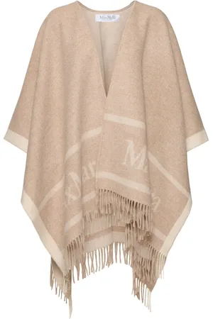 Max Mara Hilde Fringed Wool Poncho