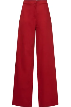 Max Mara Ruggero Cotton Drill Wide Pants