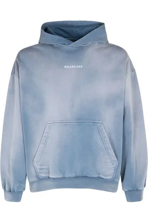 Balenciaga Embroidered Cotton Jersey Hoodie