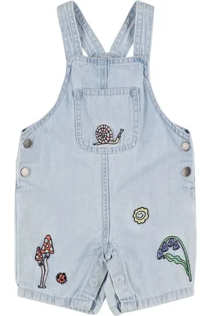 Stella McCartney Embroidered Cotton Gabardine Overalls
