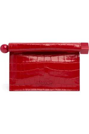 Jacquemus La Petite Pochette Rond Croc Leather Bag