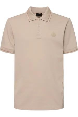 Moncler Logo Patch Cotton Polo Shirt