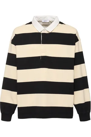 Alexander McQueen Oversize Cotton Polo Rugby Shirt