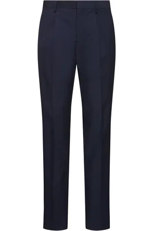 LARDINI Wool & Cotton Pleated Pants