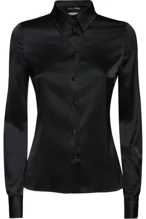 Tom Ford Fitted Stretch Silk Satin Shirt
