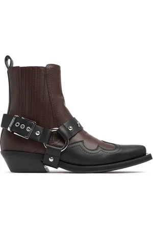 Ganni 60mm Recycled Leather Western Boots