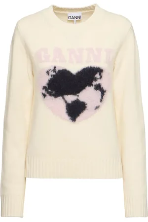 Ganni Graphic Soft Wool Blend Sweater