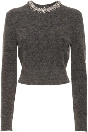 Self-Portrait Embellished Knit Top