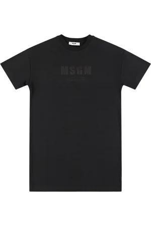 Msgm Printed Cotton Jersey Dress