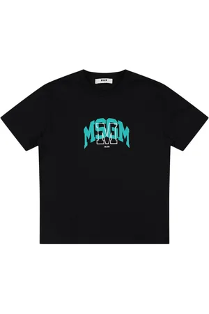 Msgm Printed Cotton Jersey T-shirt
