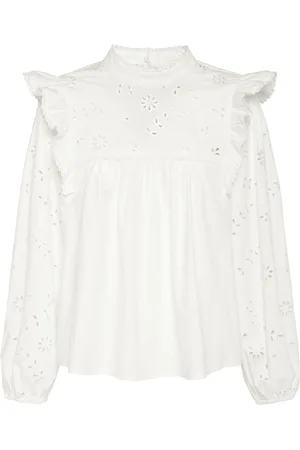 Max Mara Taddeo Broderie Anglaise Poplin Shirt