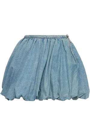 ROTATE Denim Balloon Mini Skirt