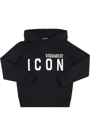 Dsquared2 Icon Print Cotton Hoodie Sweatshirt