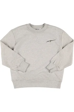 Msgm Embroidered Cotton Hooded Sweatshirt