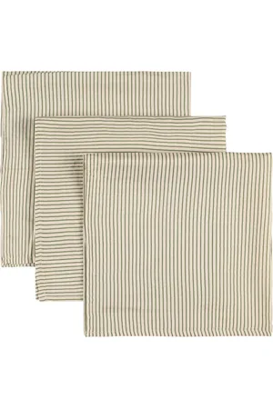 Konges Sløjd Pack Of 3 Organic Cotton Muslin Cloths