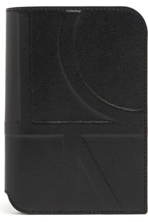 Totême Monogram Leather Passport Holder