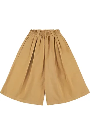 Kenzo Cotton Blend Twill Wide Leg Pants