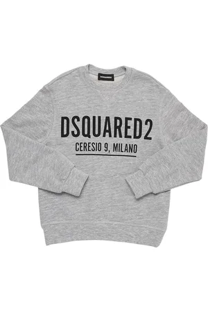 Dsquared2 Logo Rubberized Cotton Sweatshirt