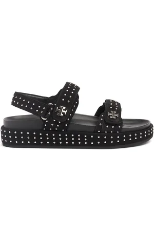 Tory Burch 30mm Kira Studded Suede Sport Sandals