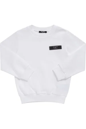 Balmain Cotton Sweatshirt W/logo