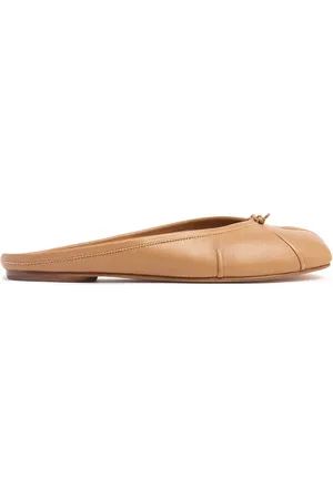Maison Margiela 10mm Tabi Leather Ballerina Mules