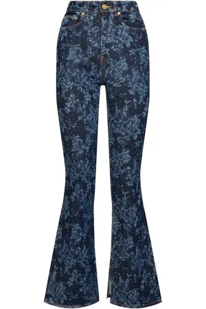 Ganni Lazer High Waist Denim Bootcut Jeans