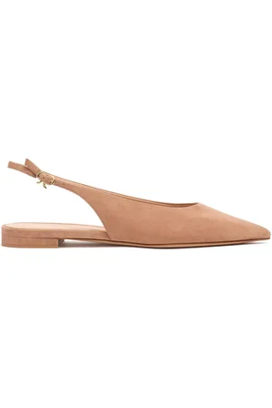 Gianvito Rossi 10mm Robbie Suede Slingback Flats