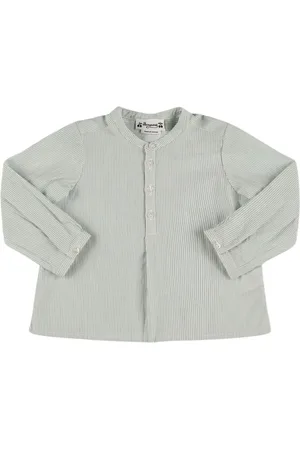 BONPOINT Striped Cotton Poplin Shirt