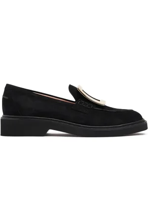 Roger Vivier 25mm Viv Rangers Suede Loafers