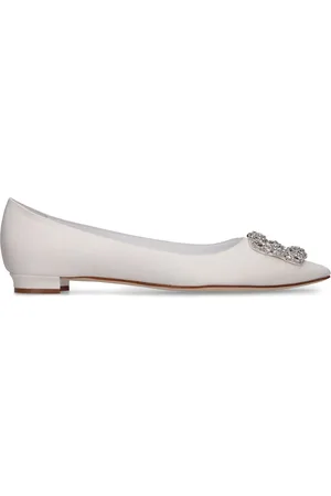 Manolo Blahnik 10mm Hangisi Clc Grosgrain Flats