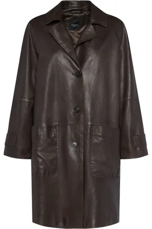 Max Mara Petra Leather Short Coat