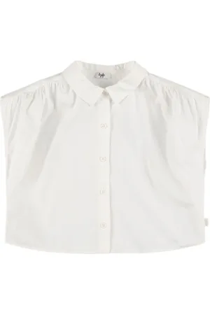 Il gufo Stretch Cotton Poplin Cropped Shirt