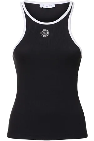Sporty & Rich Ribbed Cotton Tank Top