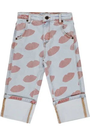 The Animals Observatory Printed Stretch Cotton Jeans