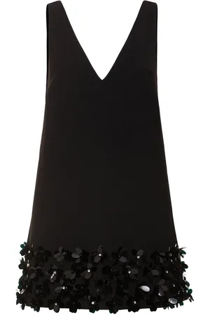 Self-Portrait Sequined Crepe Mini Dress